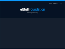 Tablet Screenshot of elbullifoundation.com
